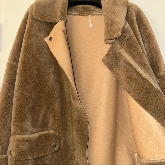 Brown Free People Teddy Coat - Picture 8 of 10